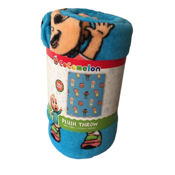 COCOMELON Plush Throw 100% Polyester 46" x 60" - Picture 1 of 3